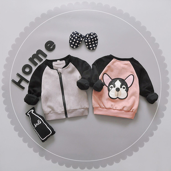 Spring Autumn Baby Girl Clothing Newborn Jackets Cotton Cartoon Costumes Long Sleeve Cute Dog Head Infant Coat Toddler Outwear Baby Clothes