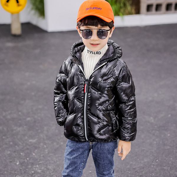 2019 new children's down cotton padded children's thick warm cotton coat boys and girls winter seamless jacket