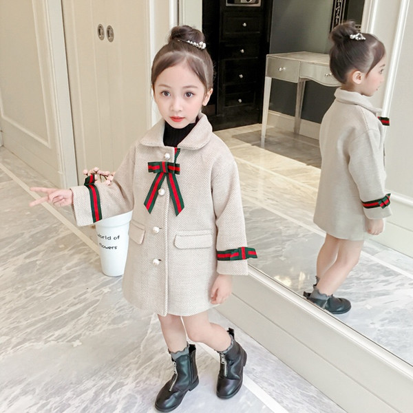 Yiyi Xiaohongren big street style fashion wild party little girl baby print European style winter coat net red baby explosion