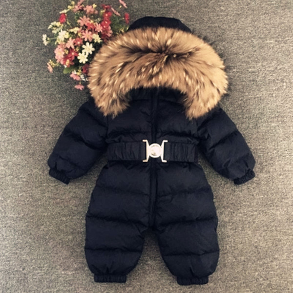 Winter Outerwear Baby Romper Kids Snowsuit Infant Overcoat Children Duck Down Jumpsuit Cotton Liner Child Coat Snow Wear Costume