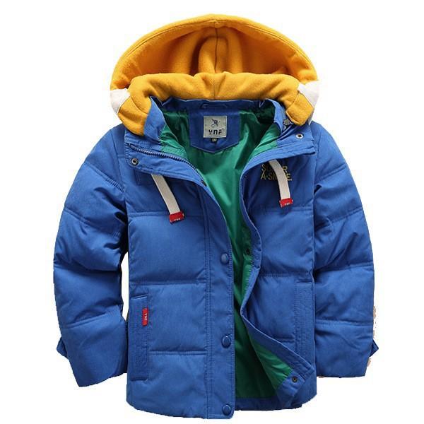 2017 Boy Winter Warm Down Jacket Children's Thickening Duck Down Jackets Coats Boys Hooded Outerwear