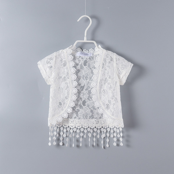 New Summer Girls Bolero Baby Kids Lace Cardigan Girls Short Jacket Fashion Children Clothing