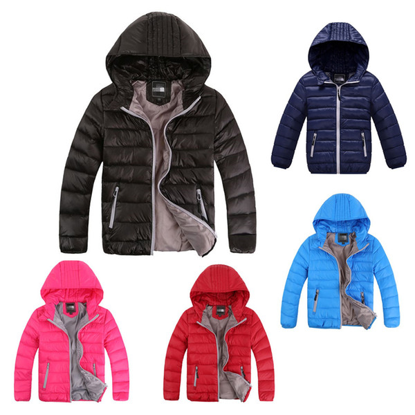 Kids Brand Down Jacket Designer Junior Winter Duck Pad Coats North Boys Girls Hooded Coat Outwear Face Lightweight Outdoor Coat B1