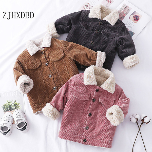 Baby Boy Jackets Toddler Girl Spring Clothes 2020 New Children Jacket Baby Boys Outerwear Thick Wool Girls Coat Boy Tops Retail