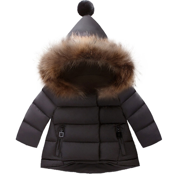 Fashion Baby Girls Boys Jackets Winter wear outerwear Kids Warm Hooded Children Outerwear Coat 1-6yrs Girls Clothes