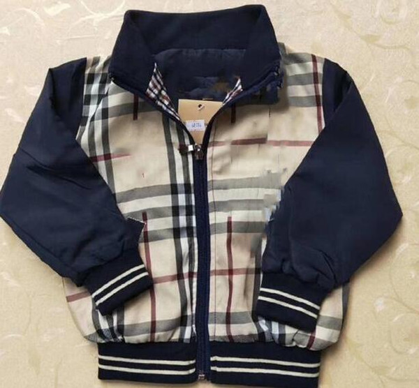 Children Clothing Designer label Kids Jackets Baby Boys Girls Jackets Zipper Coats Tops New Boy Spring Autumn Outwear