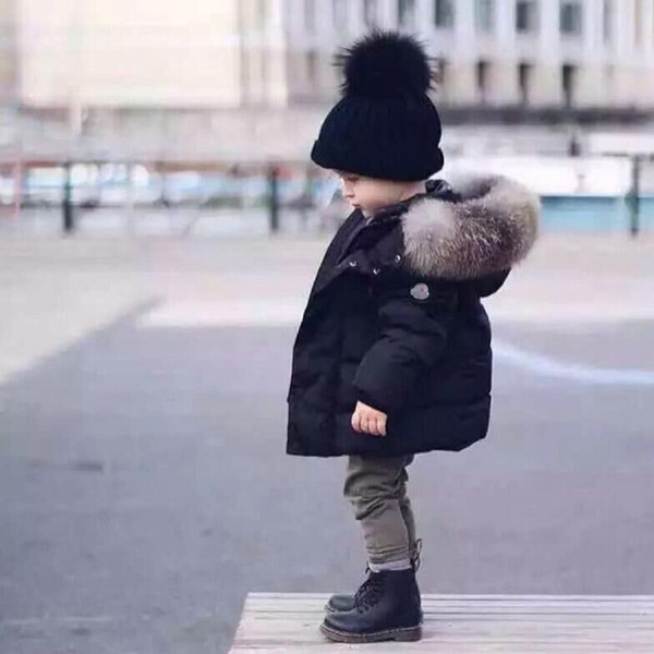 Baby Boys Down Parkas 2019 New Autumn Winter Jackets Coat Kids Warm Thick Hooded Children Outerwear Coat Toddler Clothing Fleece