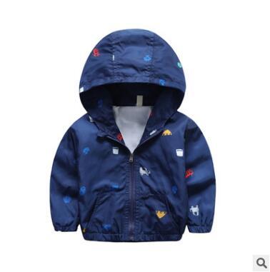 Autumn Children's Garments Boy's Jackets Cartoon Camo Jacket Kid's Casual Thin Dust Coat Windbreak Jacket Hoodies 16 Style