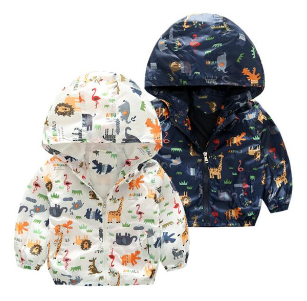 2018 New Autumn Children's Jackets boy's coat baby's cartoon windbreaker children's clothing tide brand 2 Colors