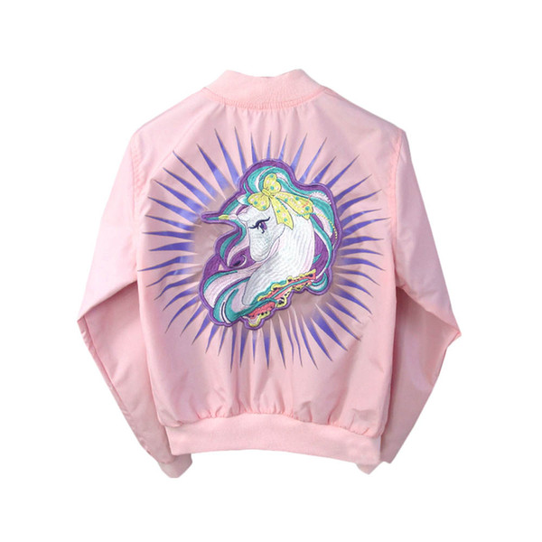 #LHC92 Toddler Girls Unicorn Pattern Coats