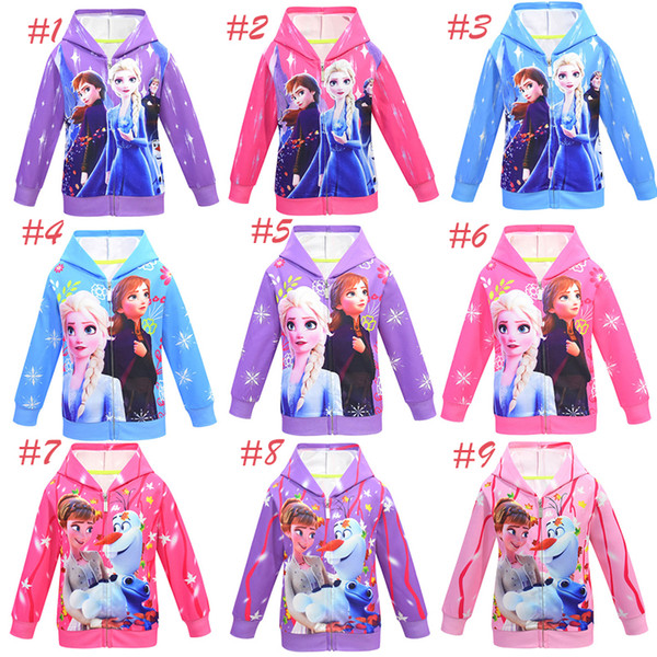 Baby Hoodie Snow2 coat Kids coat Sportswear Little girl Tracksuit Halloween Makeup Evening party Kids Jacket clothes in Stock 50PCS