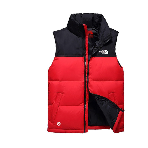 New The North Men's Down Jacket Clothes Face Design NF Brand Vest Coat Autumn Winter Casual Male Down Sleeveless Ouertwear S-XXL DHL C102405