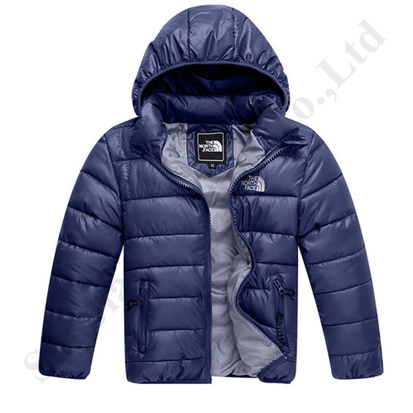 Kids North Brand Cotton Down Jacket Design Junior Winter Padded Coats The NF Outdoor Boy Girls Hooded Jackets Face Lightweight Coat C120401