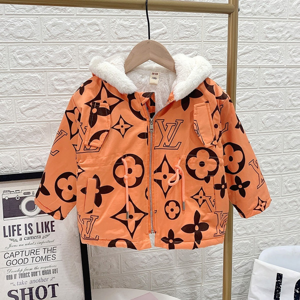 NEW 2019 brand Children's Outerwear Boy and Girl Winter Warm Hoodie thick Coat Children Cotton coat Jacket Kid Jackets clothes M102230