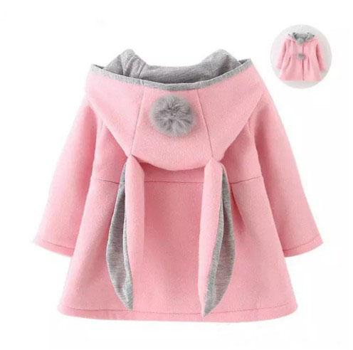 New children Hooded Coat with ball Winter girls Long Sleeve Plus velvet Thicker Outwear kids Down Coat Christmas Gifts