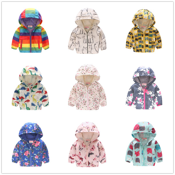 Colorful Baby Boys Hoodies Jackets Children Coats Hooded Girls Clothes Cartoon Outfits Kids Outerwear Jersey Top Jumper 2-7 Year