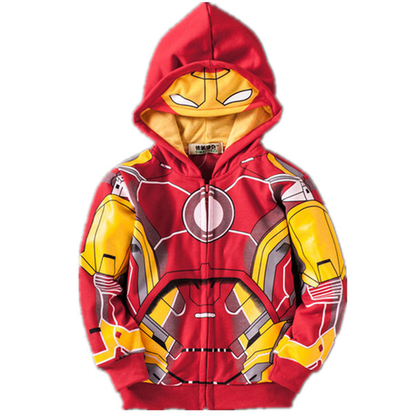 Avengers Jackets Coats Boys Iron Man Thor Hulk Spider Man Baby Boys Clothes Costume Kids Jackets Hoodie Child Top Tees T Shirts