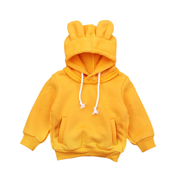 Kids Baby Boy Girl Long Sleeve Autumn Clothes Hoodie Hooded Tops Sweatshirt Coat