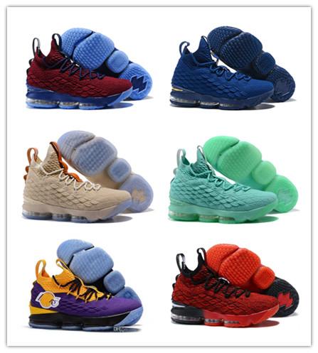 20 Colors Available New Arrival What the Lebron 15 Ice Fire Basketball Shoes for High quality james 15s Airs Cushion Shoes Size 40-46