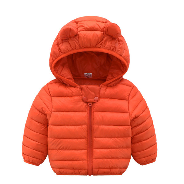 Baby boys girls warm coat winter hooded cute clothes Children Clothing kids point outwear baby girl's coats