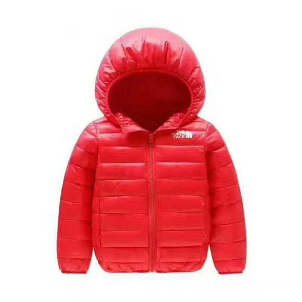 2018 brand north Children's Outerwear Boy and Girl Winter Warm Hooded Coat Children Cotton-Padded Down Jacket Kid Jackets 4-12 Years