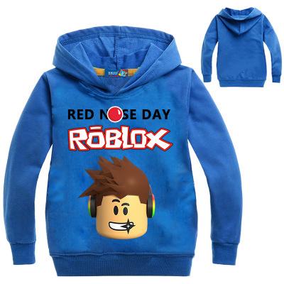 2017 Roblox Shirt For Boys Sweatshirt Red Noze Day Costume Children Sport Shirt For Kids Hoodies Shirt Long Sleeve T-shirt Tops