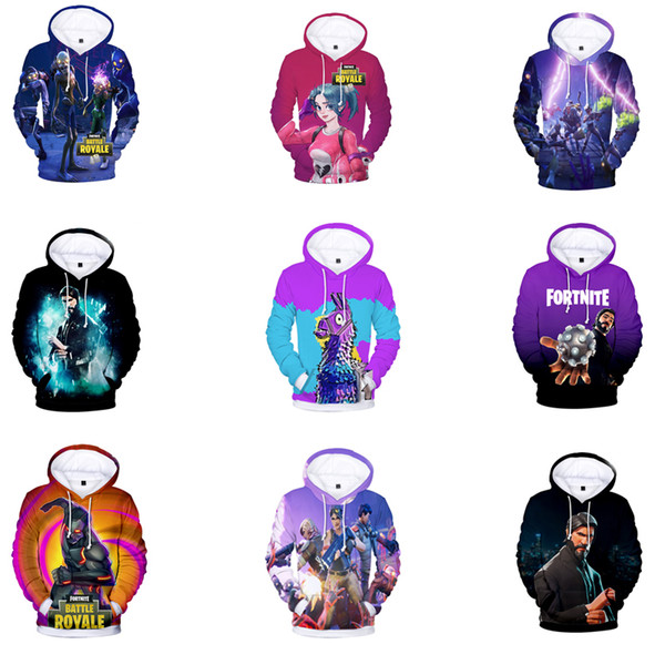 30 Colors Game 3D Print Sweatshirt Hoodie Men Women Battle Royale Funny Print Hip Hop Sweatshirt Tops Girls Coats