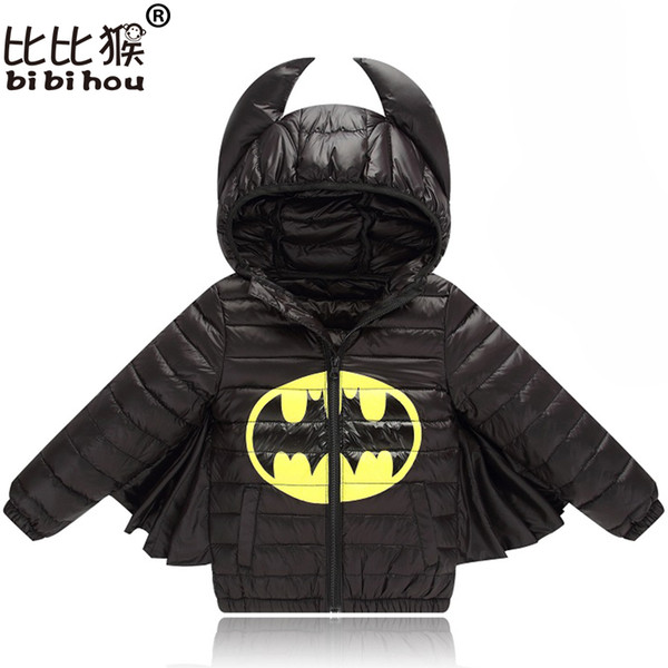 Baby Boys Girls Jacket Autmn Autumn Winter Warm Down Coat Jacket Batman Outerwear Coat Christmas Children Kids Clothes Halloween