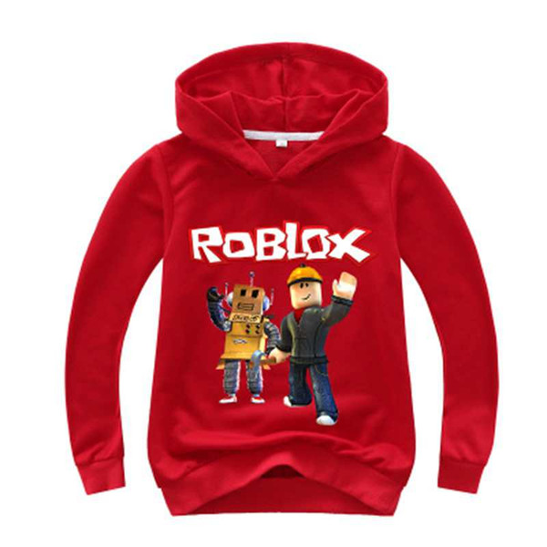 Roblox Hoodies Shirt For Boys Sweatshirt Red Noze Day Costume Children Sport Shirt Sweater For Kids Long Sleeve T-shirt Tops RO2