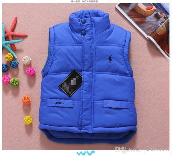 New 2019 Children Autumn Winter polo Waistcoat for 3-5T Boys Baby Kids Thick Cartoon Warm Vest Clothing Outerwear