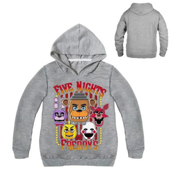 Boys Fnaf T-shirt Five Night At Freddy hoodies Children Long Sleeve Clothing Baby Boys T shirt Kids Tee Sweatshirt Clothes