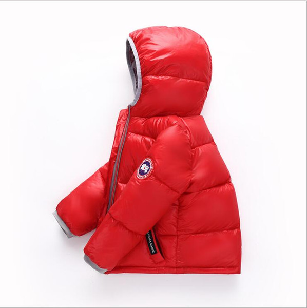 New winter 2018 children's down jacket thickened hooded boys and girls down jacket