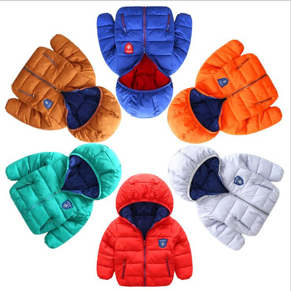 Kids warm Coats Boys Girls Winter Autumn Clothing Childrens Hoodies Baby down Jackets infant Outwear infant outwear jackets