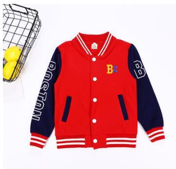 Brand New Children Clothing Long Sleeve Baseball Jacket Toddler Boy Spring Autumn Striped Jacket Free Shipping