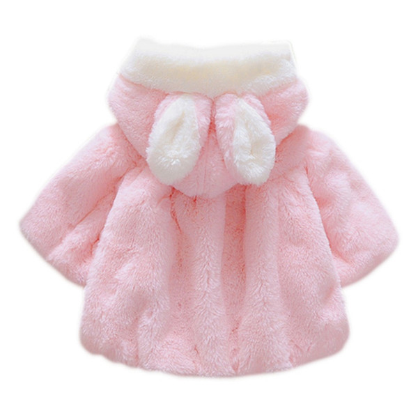 New Baby Girl Jackets 2018 Winter Outerwear Velour Fabric Garment Lovely Bow Coat for Baby Girls Kids Clothes Clothing