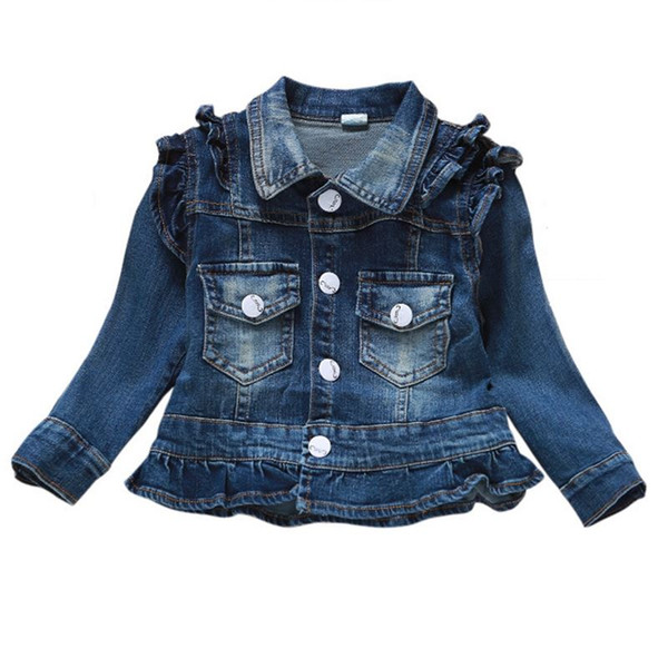 Baby Girls Clothes Jeans Coat Babe Girls Jeans Jacket Denim Outerwear Children's Clothing Spring Autumn Kids Outfits