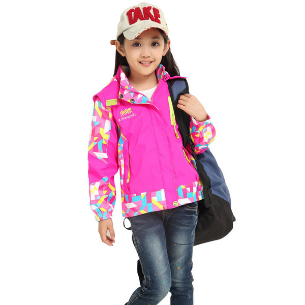 Spring Autumn Girls Jackets Brand Hooded Cold-proof Children Outerwear Coats 4-10 Years Kids Casual Clothing For Girls Casacos