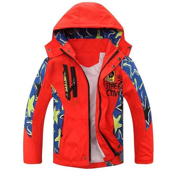 Spring Autumn Children Boys Jacket Brand Hoody Windproof Boys Outerwear Coats 5-14 Years Teenager Boys Clothes