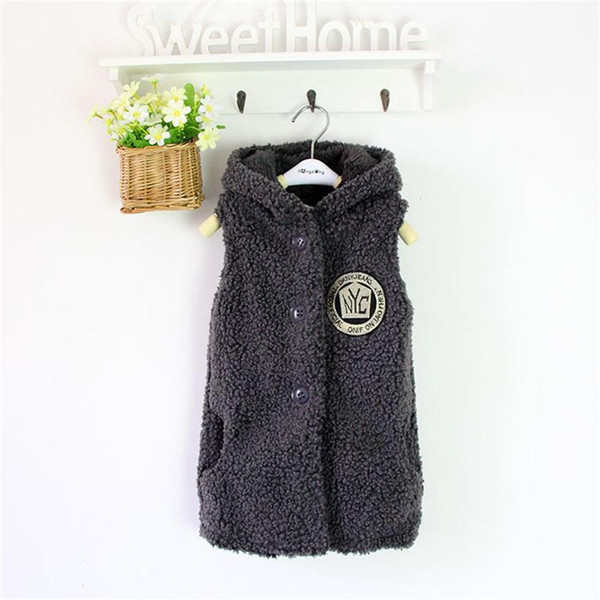 good quality girls vest winter autumn kids fashion faux fur waistcoats for girls children clothing girl outerwear warm velvet coats