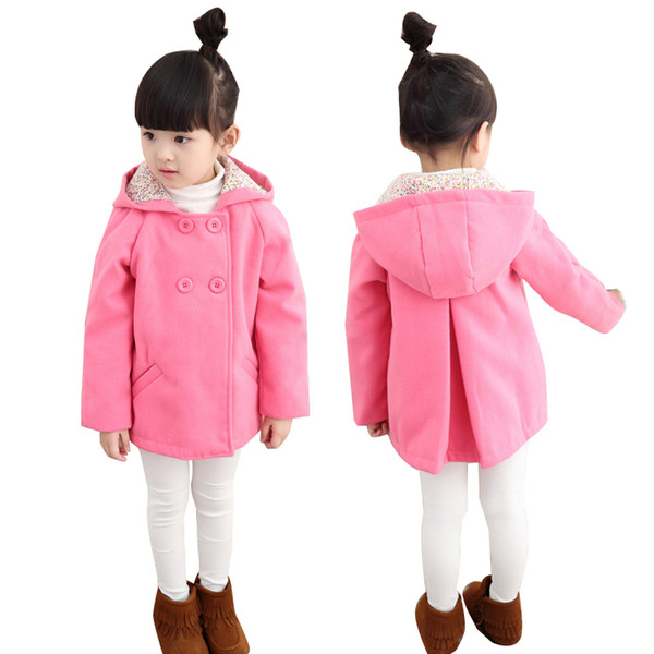 Autumn Winter Children Girls Jacket Coat Hooded Thick Girls Woolen Coat 3-11 Years Kids Outerwear Jacket For Teena
8000
ge Girls