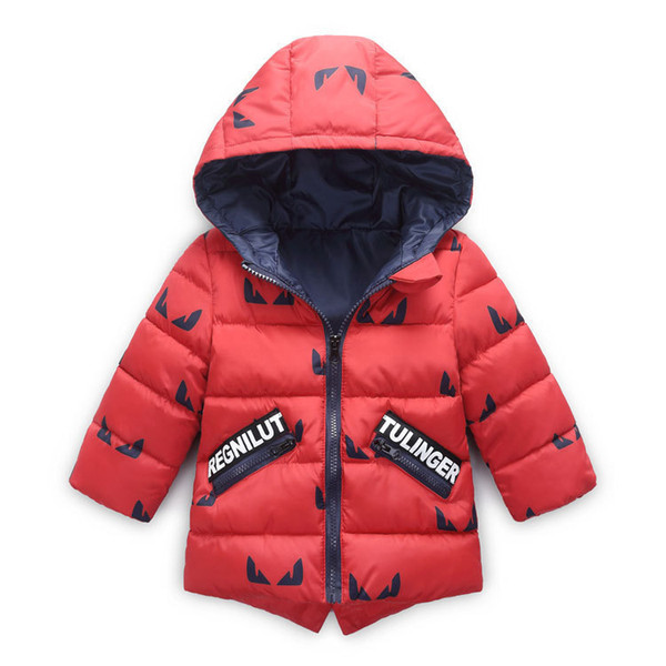 baby boys jacket 2019 new winter jackets for boys sports hooded down jacket kids warm outerwear coats for girl children clothes