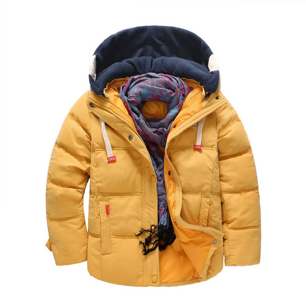 quality Kids Cotton Down Jacket Coat Hooded Outerwear Baby Girls Winter Coat Children Outerwear Snowsuit Infants Jackets