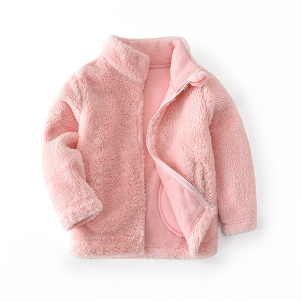 good quality 2019 new spring fall winter for children kids girls cute soft fleece jacket coat outerwear cardigan clothes sweatshirt