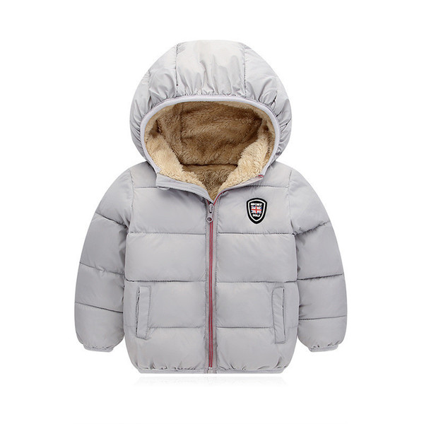 quality Children Winter Jackets Boys Girls Fleece Warm Hooded Outerwear Coat Kids Cotton Padded Jacket Snow wear Clothes