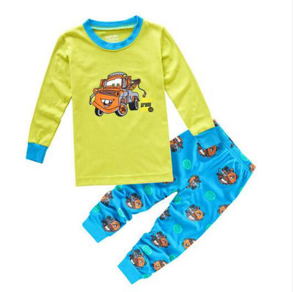 Autumn Winter 2-7 Yrs Baby Pajamas Set American Captain Children Pajamas Sleepwear Baby Kids Pajama Sets Boy Clothes