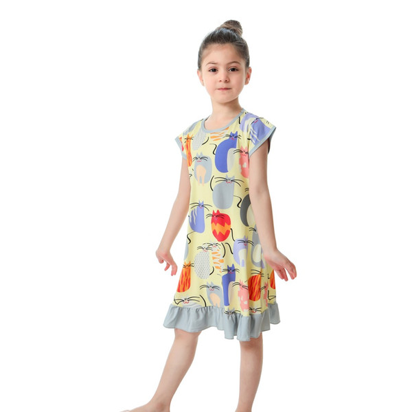 Fashion New Children Nightgowns Kids Clothes Enfant Nightgown Children Infantil Night Dress Girls Nightgown