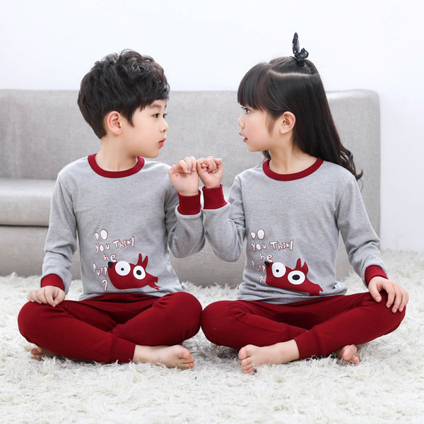 Kids Boys Sleepwear baby girl winter cotton sets Children Homewear Pajamas for Boy Pyjamas Kids Nightwear 2-13Y teenage clothes