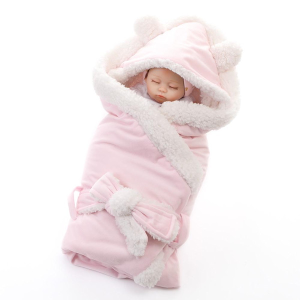 VTOM Newbron Baby Fleece Sleepwear Robes Winter Warm Sleepwear Infant Suit Kids Robe Hooded Bathrobe Pajamas