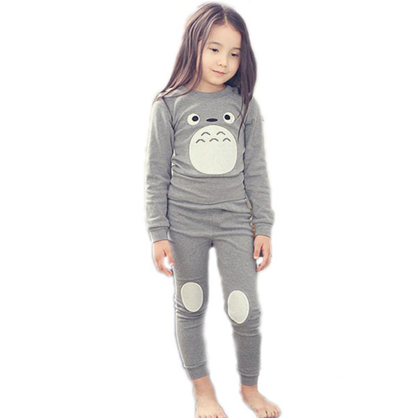 2017 Spring Children Clothing Cotton Kids Pajamas Totoro Clothing Set Fashion Pijama Infantil Kid Boys Sleepwear