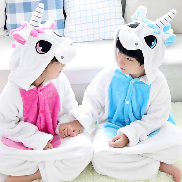 High quality Unicorn Pajamas girls Winter pyjama licorne Cartoon Children Sleepwear Boys conjuntos de pijama infantil unicornio